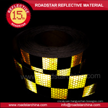 colorful honeycomb square hi vis vehicle reflective tape